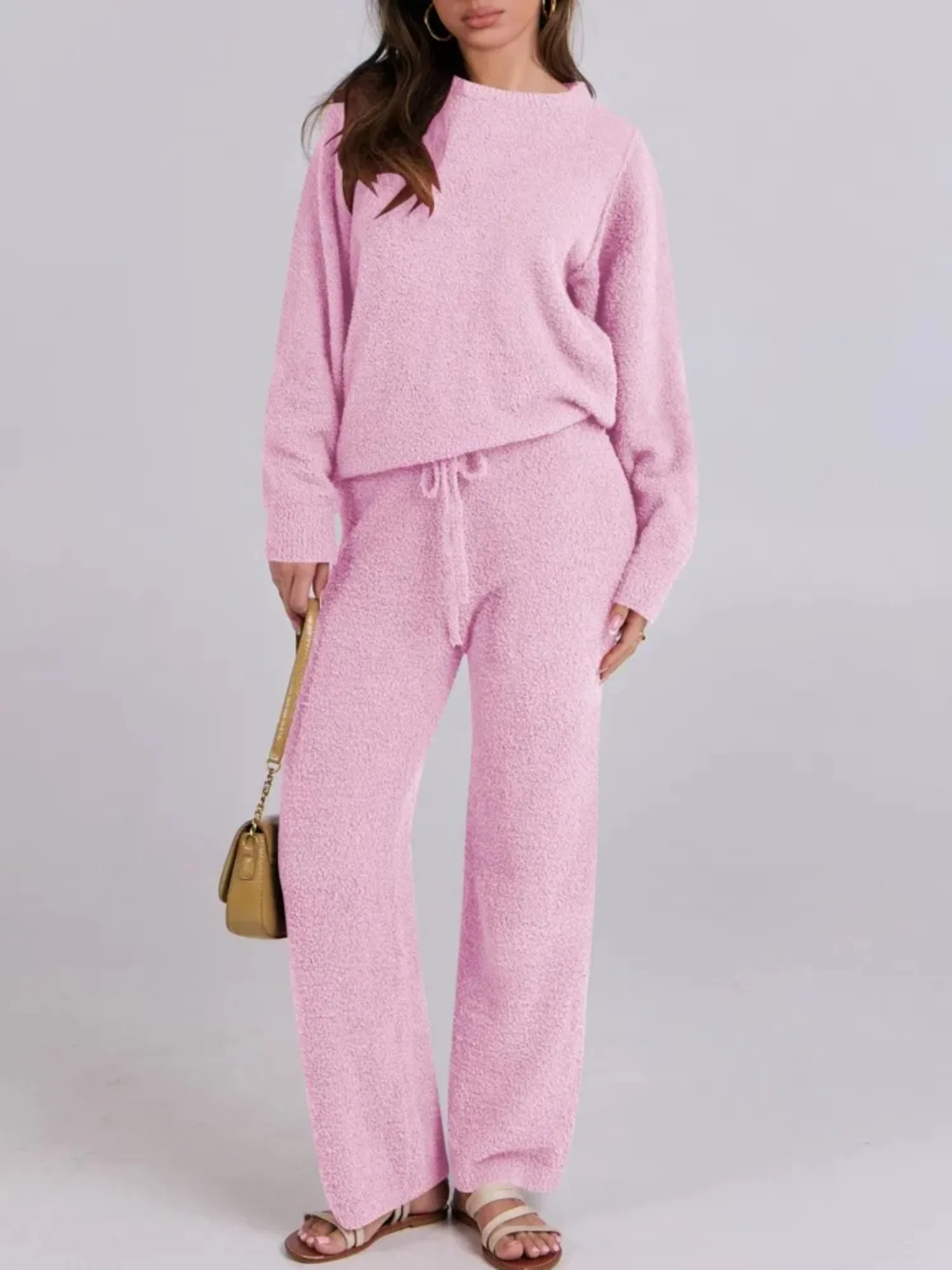 Cozy Knit Sweater And Pants Set - Image 9