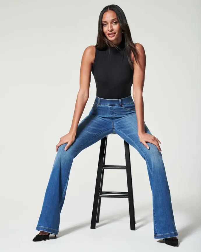Women's Stretch Flare Jeans - Image 10