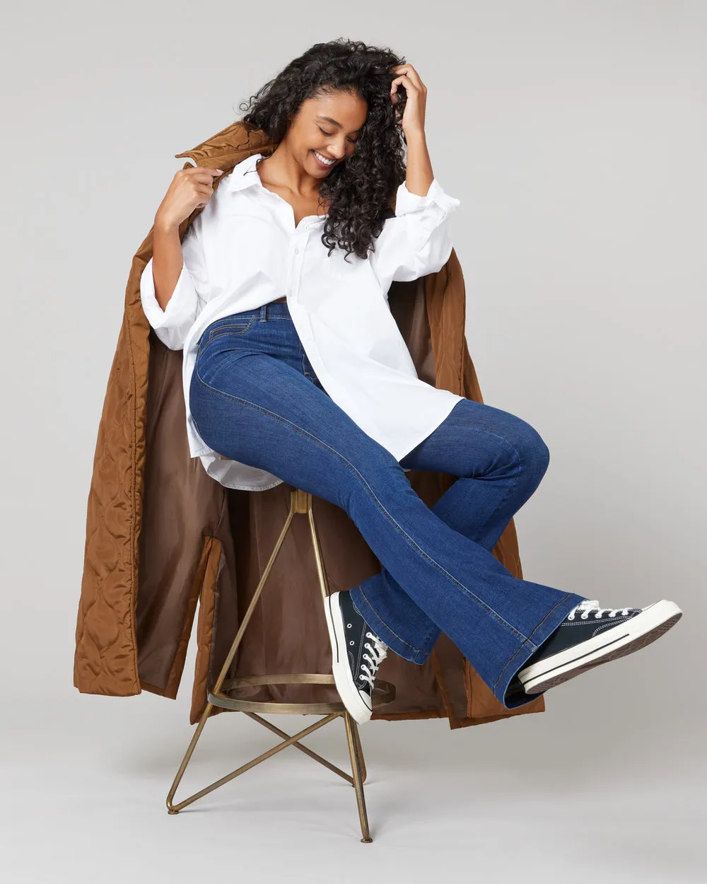 Women's Stretch Flare Jeans - Image 9