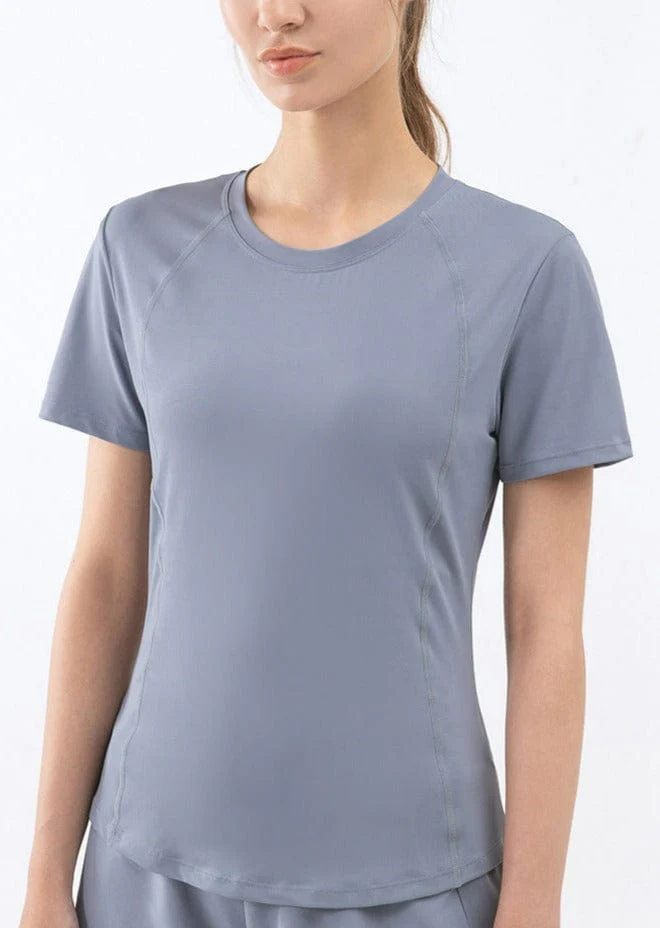 Slim Fit Mesh Back Panel Tee - Image 13