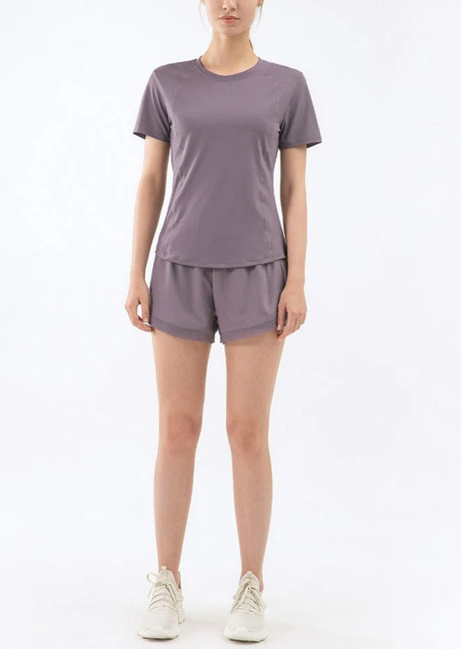 Slim Fit Mesh Back Panel Tee - Image 2