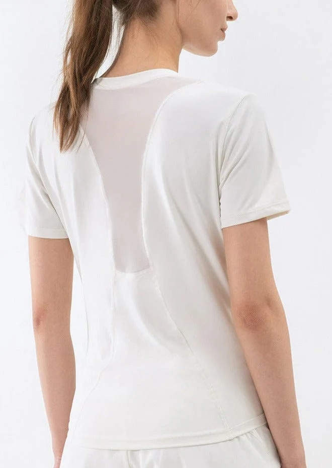 Slim Fit Mesh Back Panel Tee - Image 4