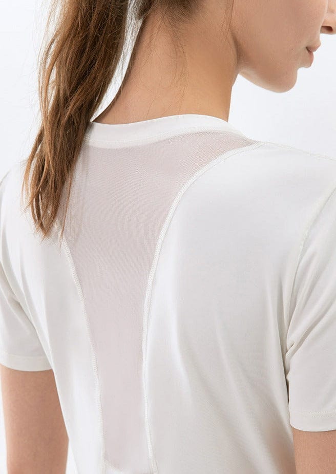 Slim Fit Mesh Back Panel Tee - Image 5