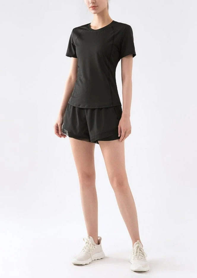 Slim Fit Mesh Back Panel Tee - Image 7