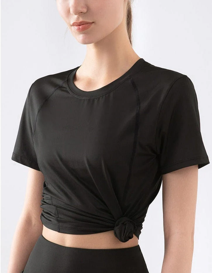 Slim Fit Mesh Back Panel Tee - Image 9