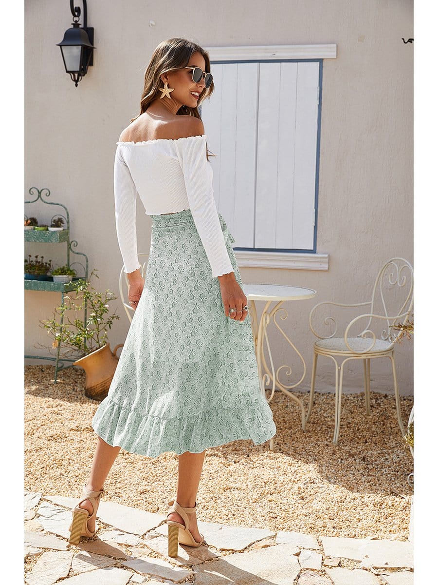 Wrap-Tie Ruffle Skirt - Image 13