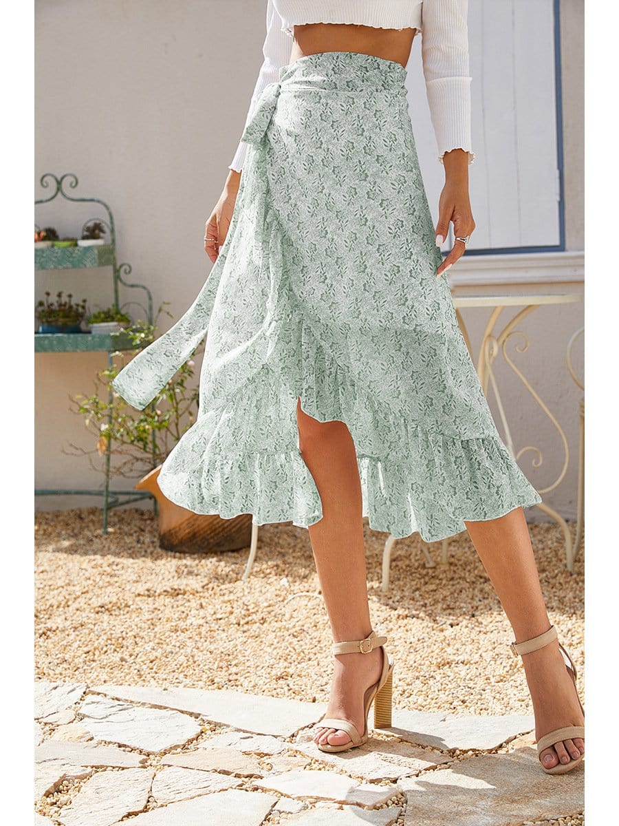 Wrap-Tie Ruffle Skirt - Image 14
