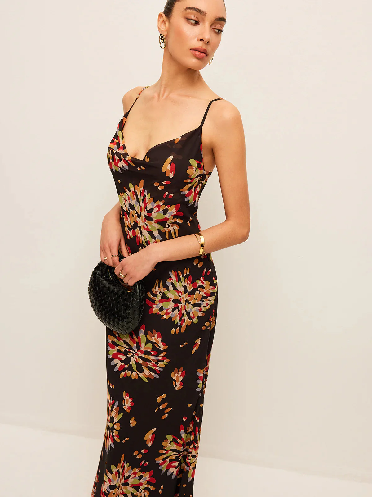 Suspender Printed Short Sleeve Maxi Dress - Image 3