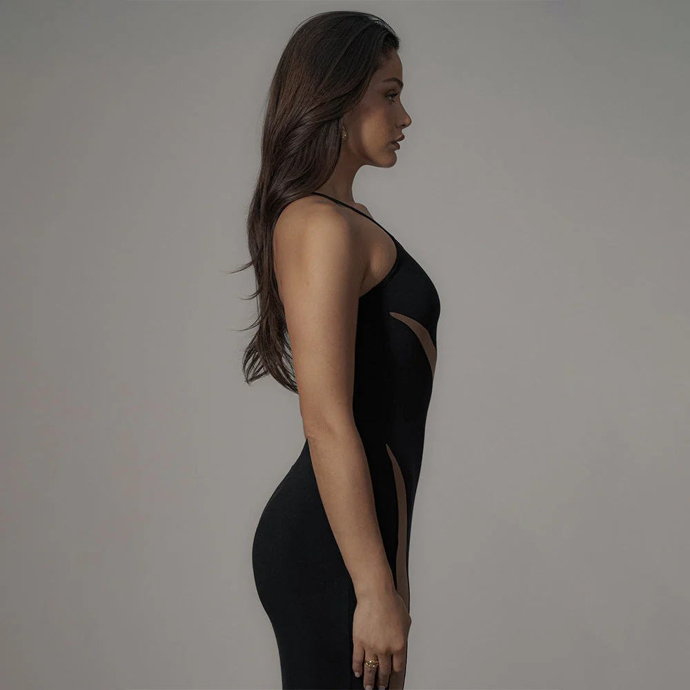 One Shoulder Backless Dress - Image 3