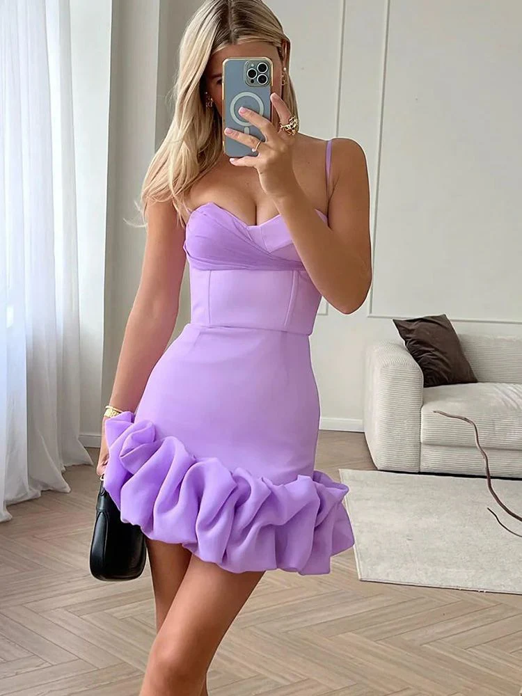 Pleated skirt dress short - Image 5