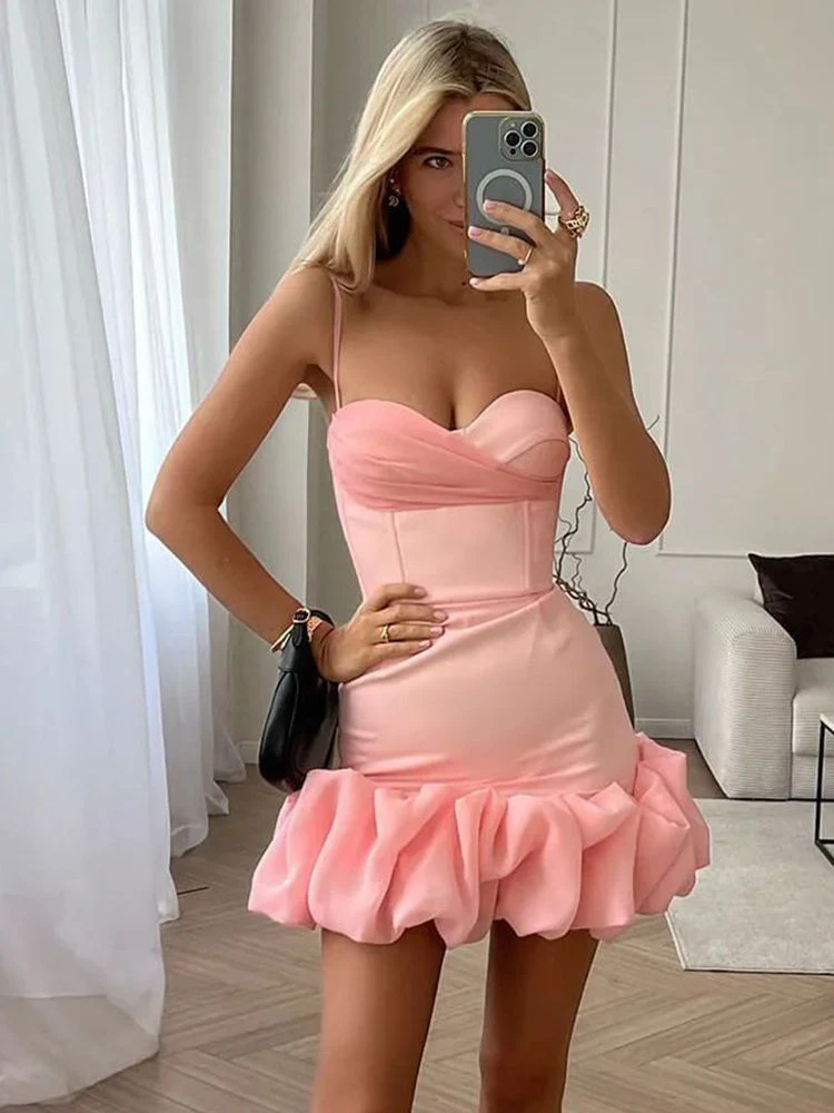 Pleated skirt dress short - Image 7