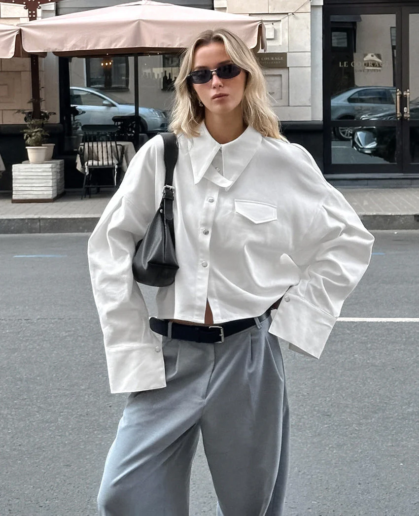 Loose Commuter Long-Sleeved Shirt - Image 4