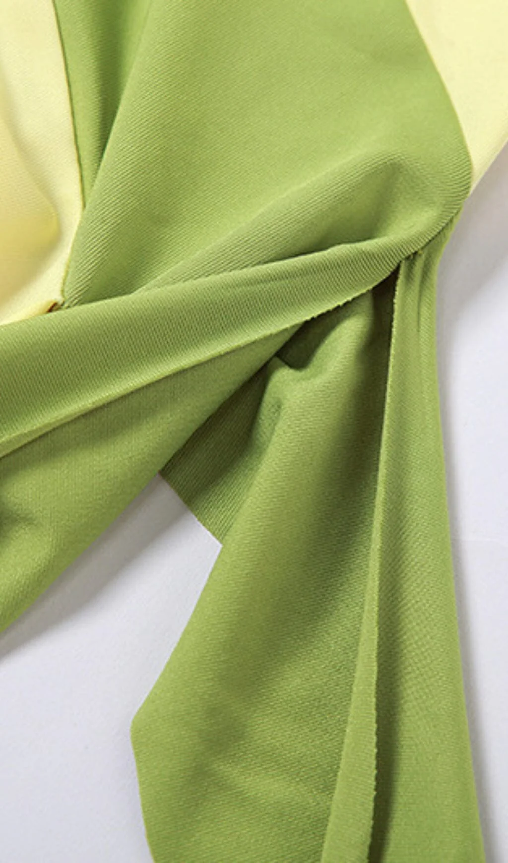 Tassel Irregular Two-Piece Dress in Moss Green - Image 5