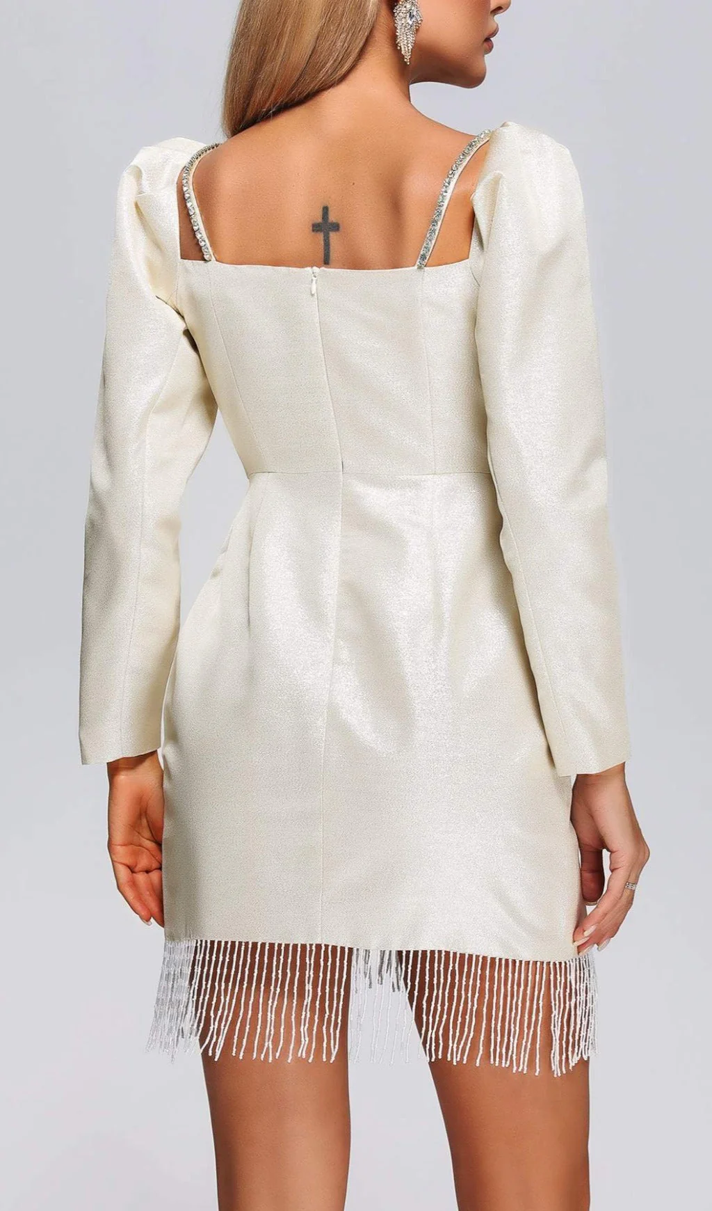 Syre Puff Sleeve Mini Dress - Image 2