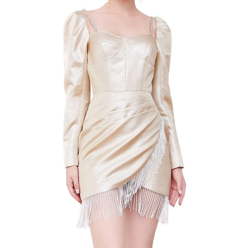 Syre Puff Sleeve Mini Dress - Image 4