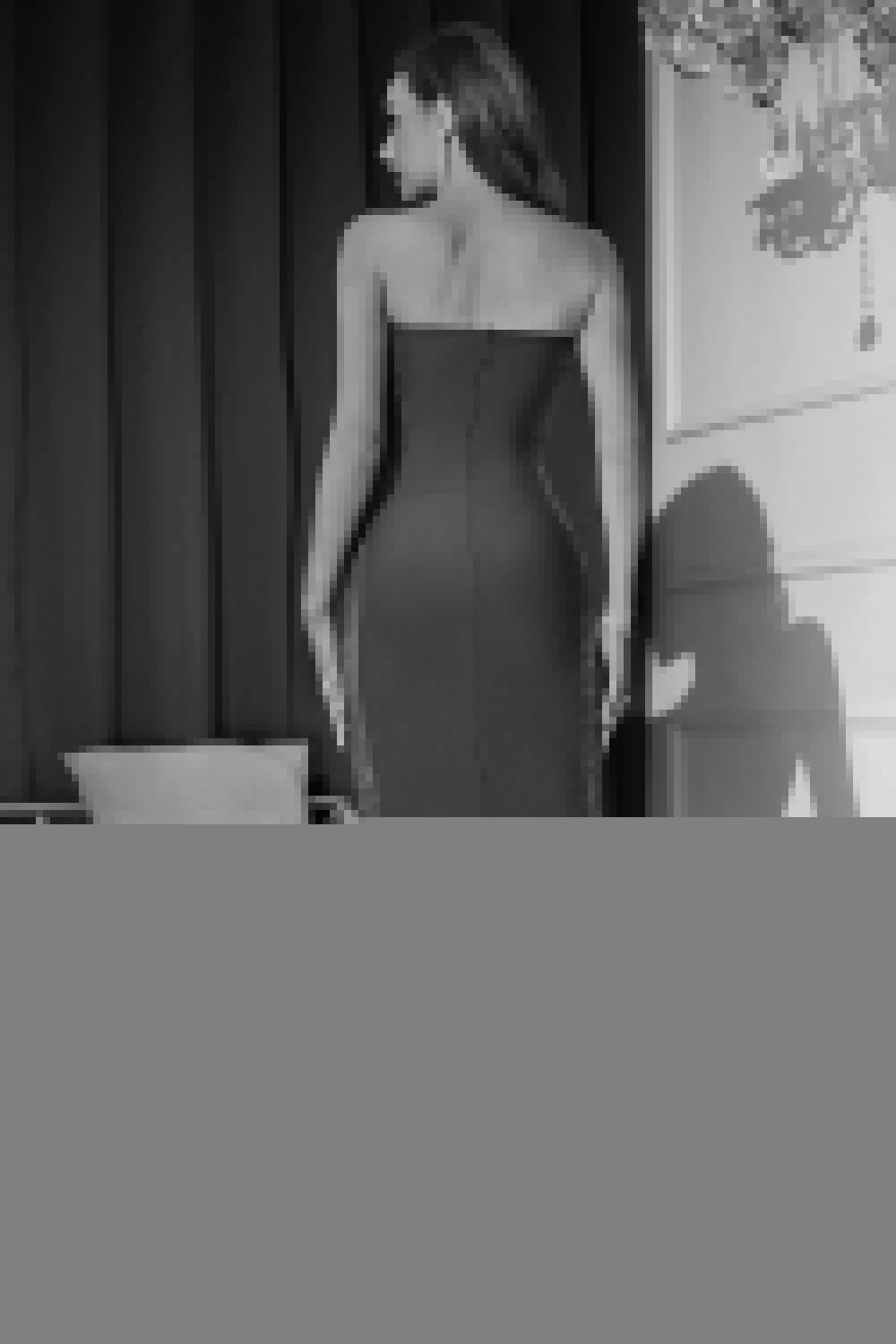 Pica Strapless Cut Out Bandage Dress - Image 6