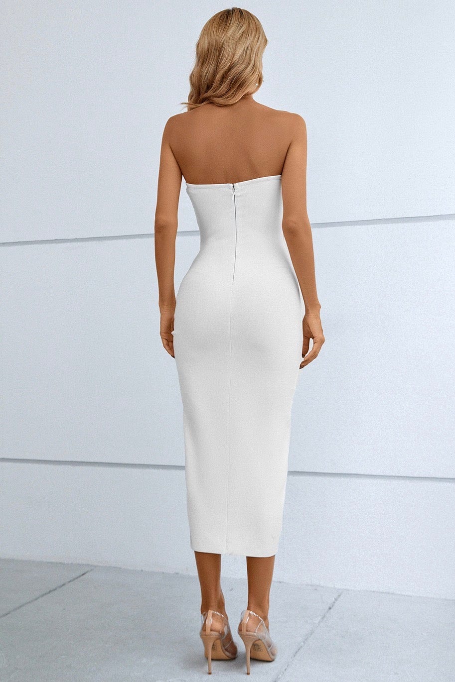 Lolita Off Shoulder Asymmetric Bandage Dress - Image 2