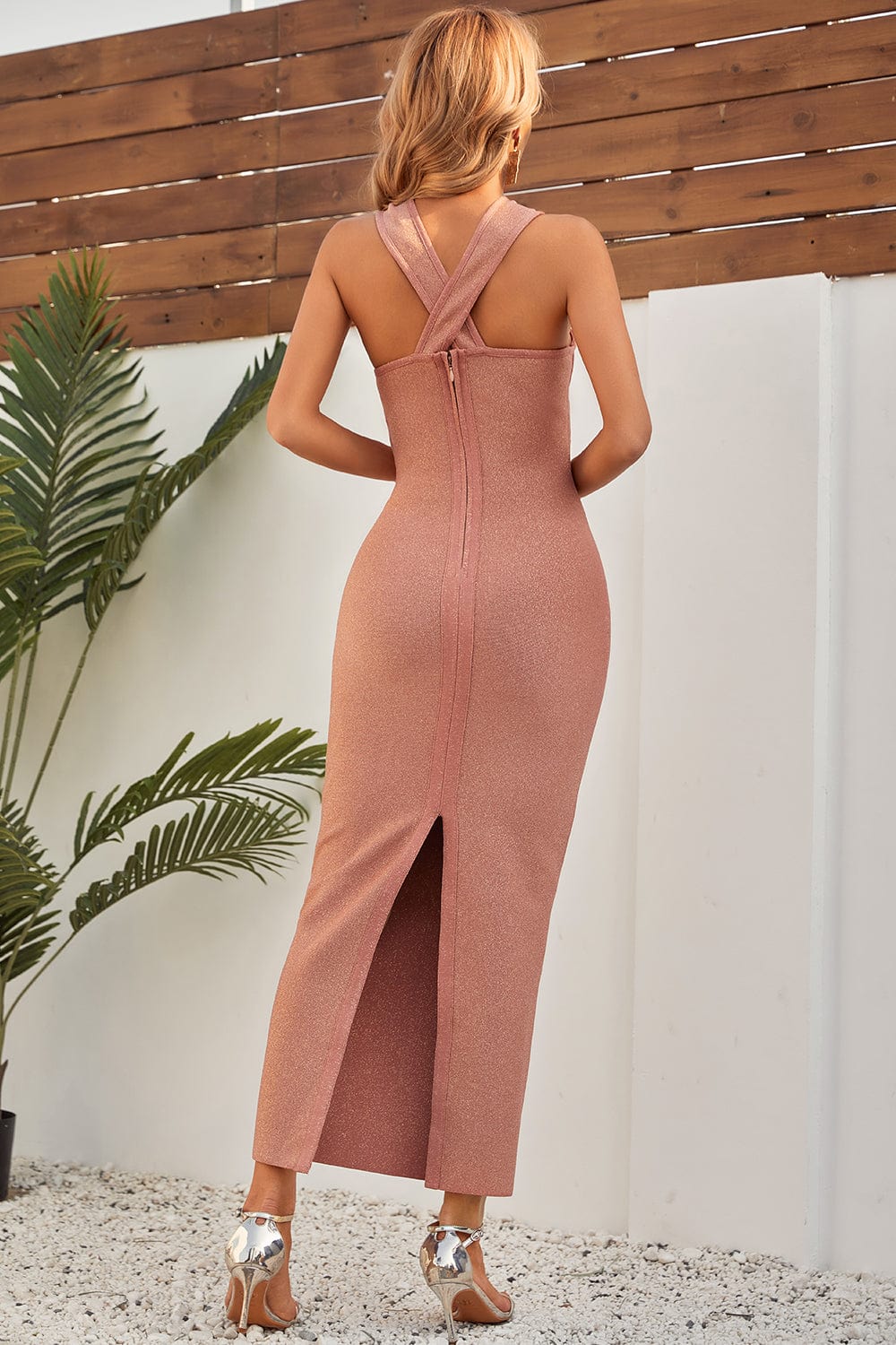 Jordie Crisscross Maxi Bandage Dress - Image 4