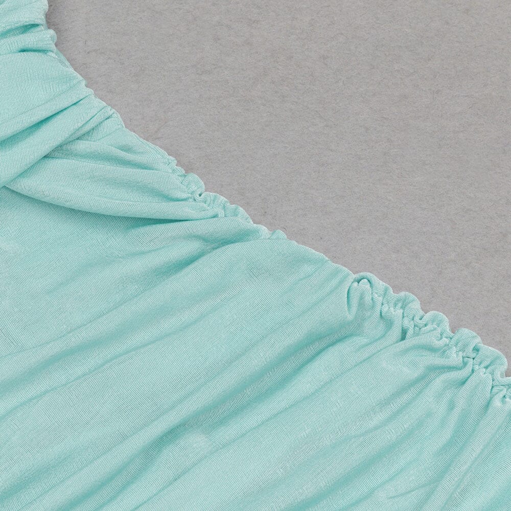 Strapy Waist-Tightening Corset Dress in Mint Green - Image 12