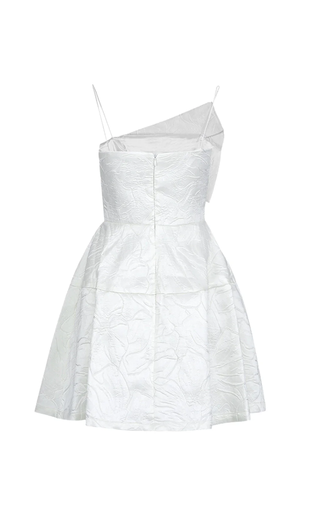 Strapy Hem Mini Dress in White - Image 8