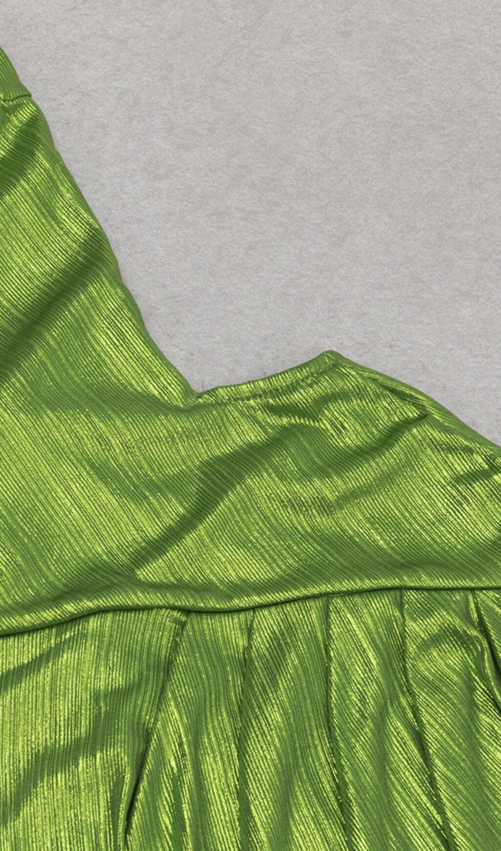 Strappy Thigh Slit Midi Dress in Green - Image 9