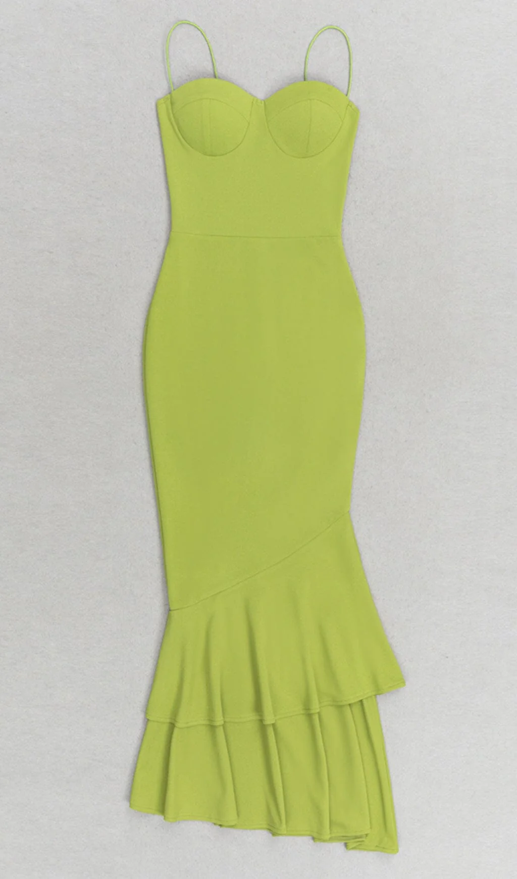 Strappy FishTail Maxi Dress in Green - Image 6