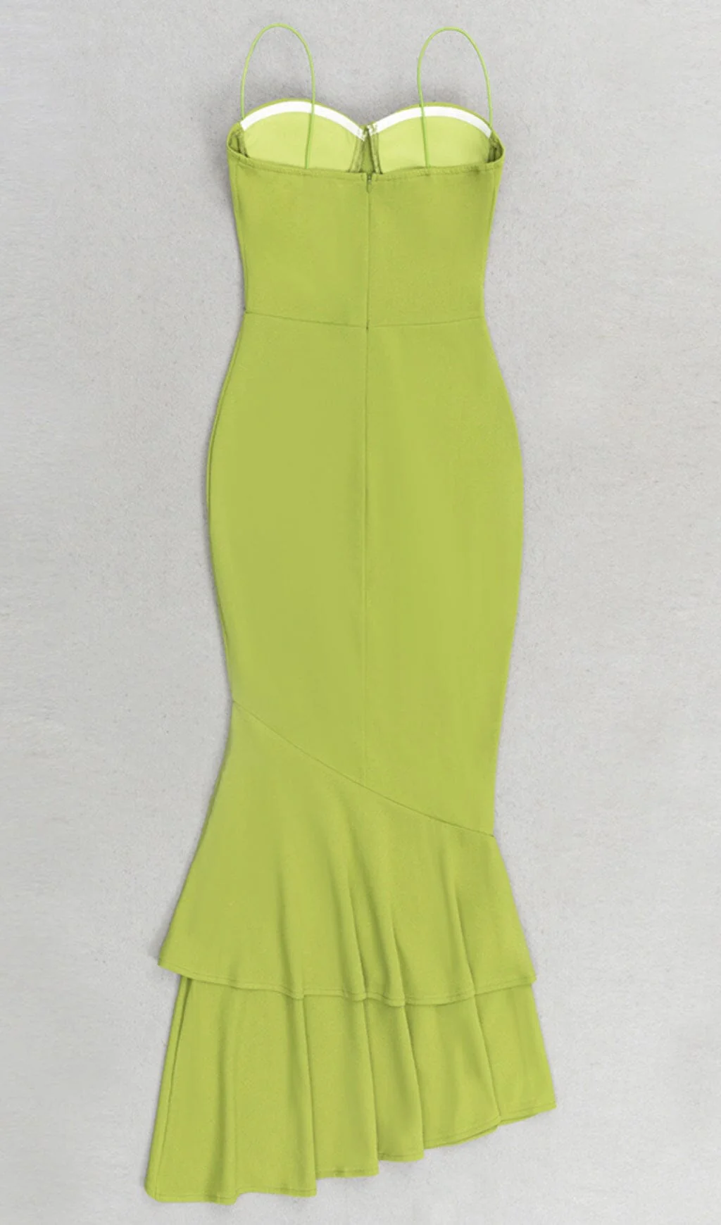 Strappy FishTail Maxi Dress in Green - Image 7