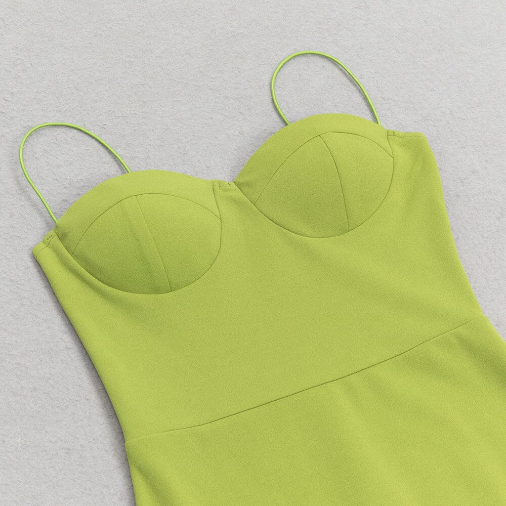 Strappy FishTail Maxi Dress in Green - Image 8