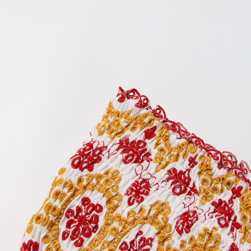 Strapless Ruffle Mini Dress - Image 10
