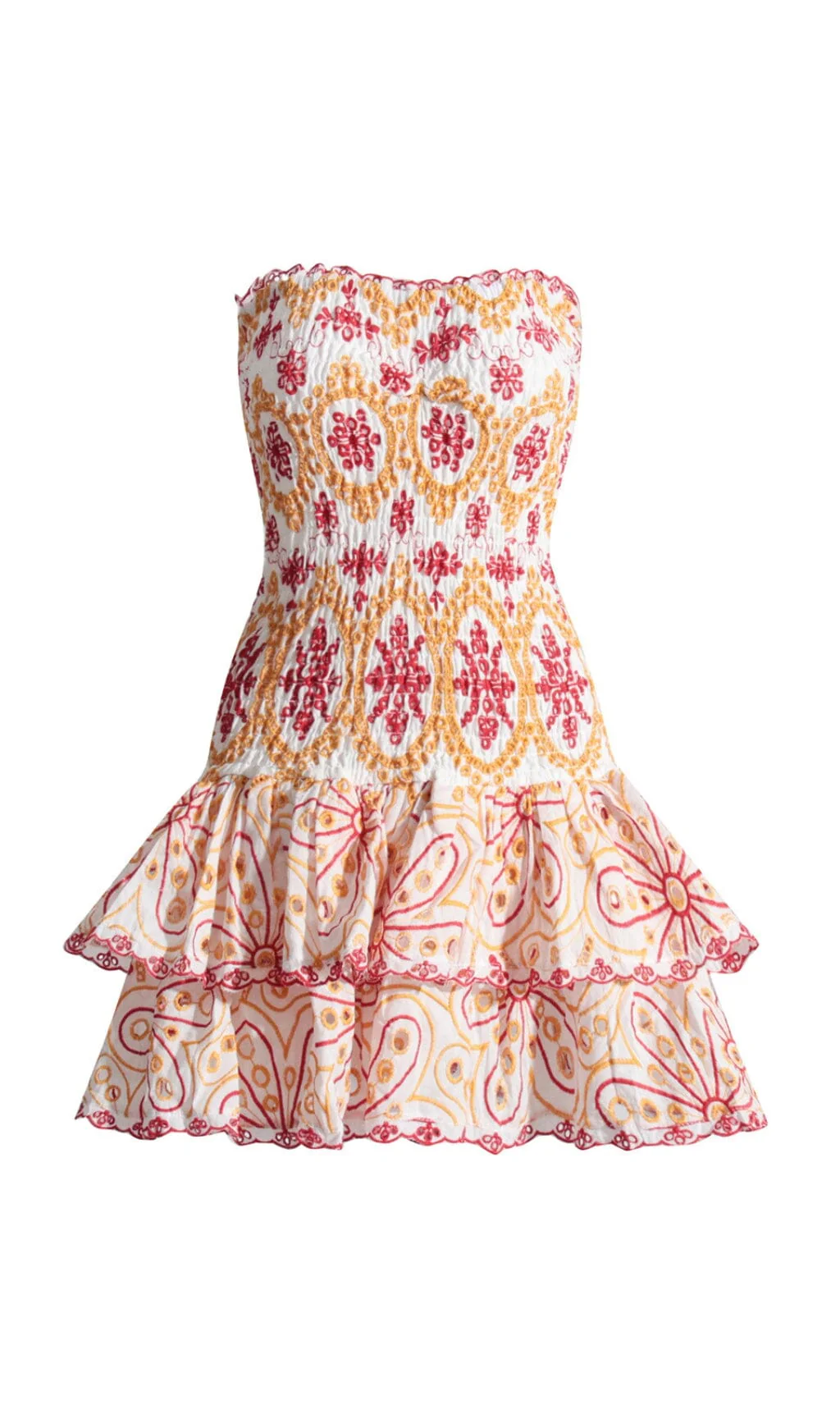 Strapless Ruffle Mini Dress - Image 6