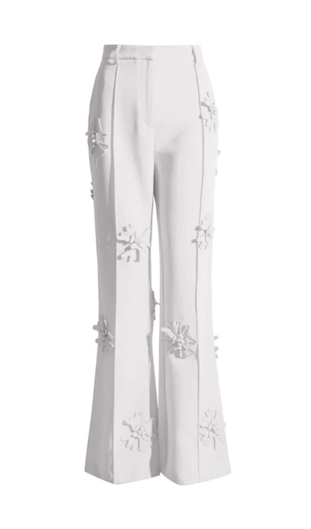 STEREO FLower MID-RISE JEANS in White - Image 7