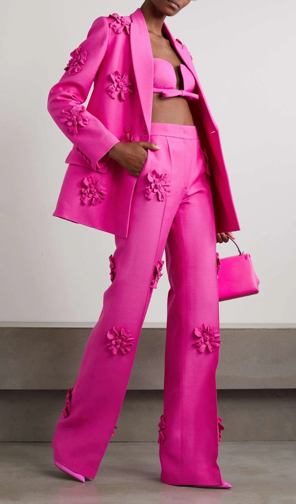 STEREO FLower MID-RISE JEANS in Pink - Image 2