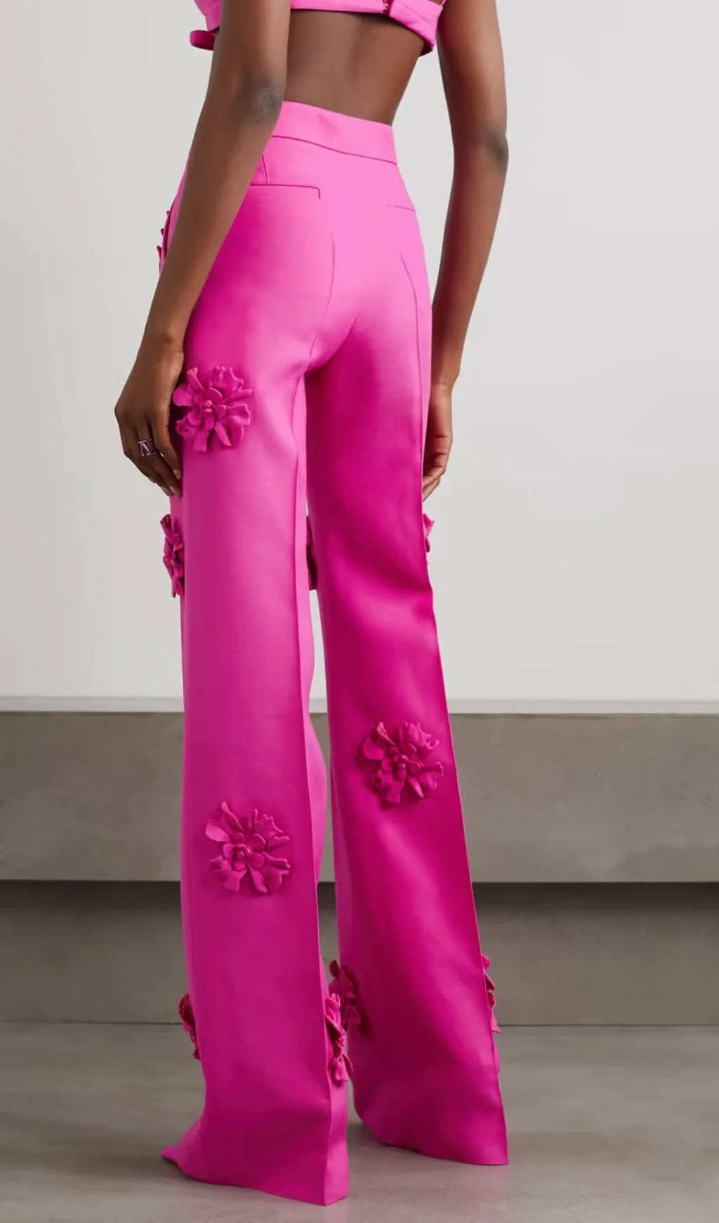 STEREO FLower MID-RISE JEANS in Pink - Image 4