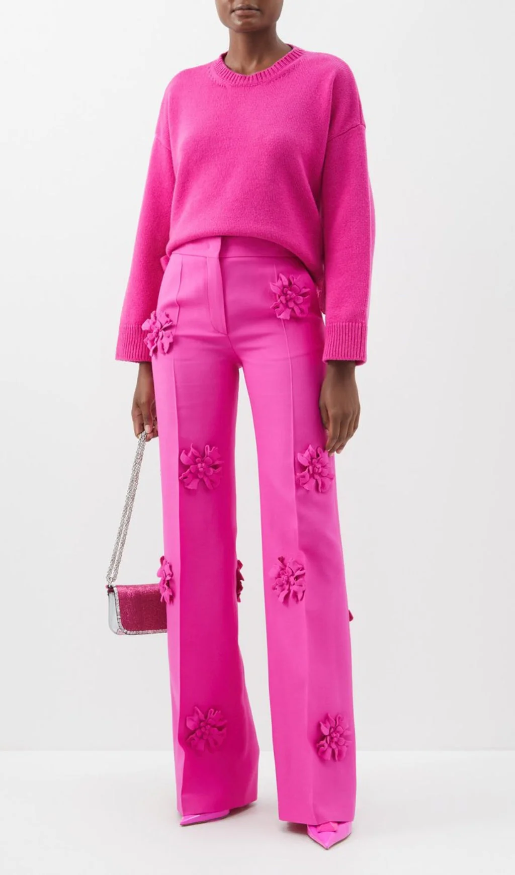STEREO FLower MID-RISE JEANS in Pink - Image 5