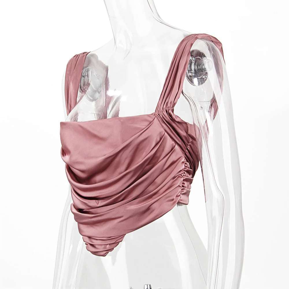 Sleeve Herring Slim-Fit Solid Pink Camesole - Image 6