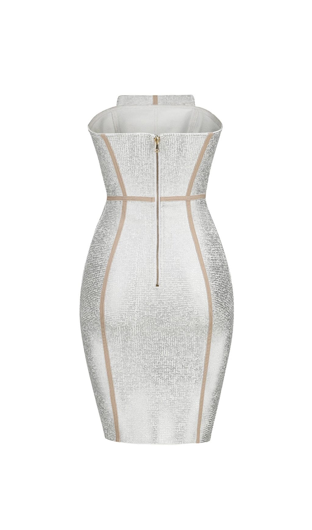 Silver Bandeau RhineStone Trimming Dress - Image 4