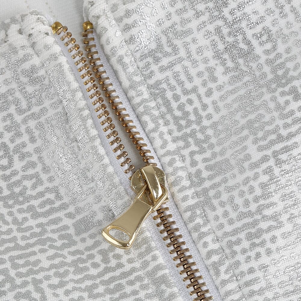 Silver Bandeau RhineStone Trimming Dress - Image 8