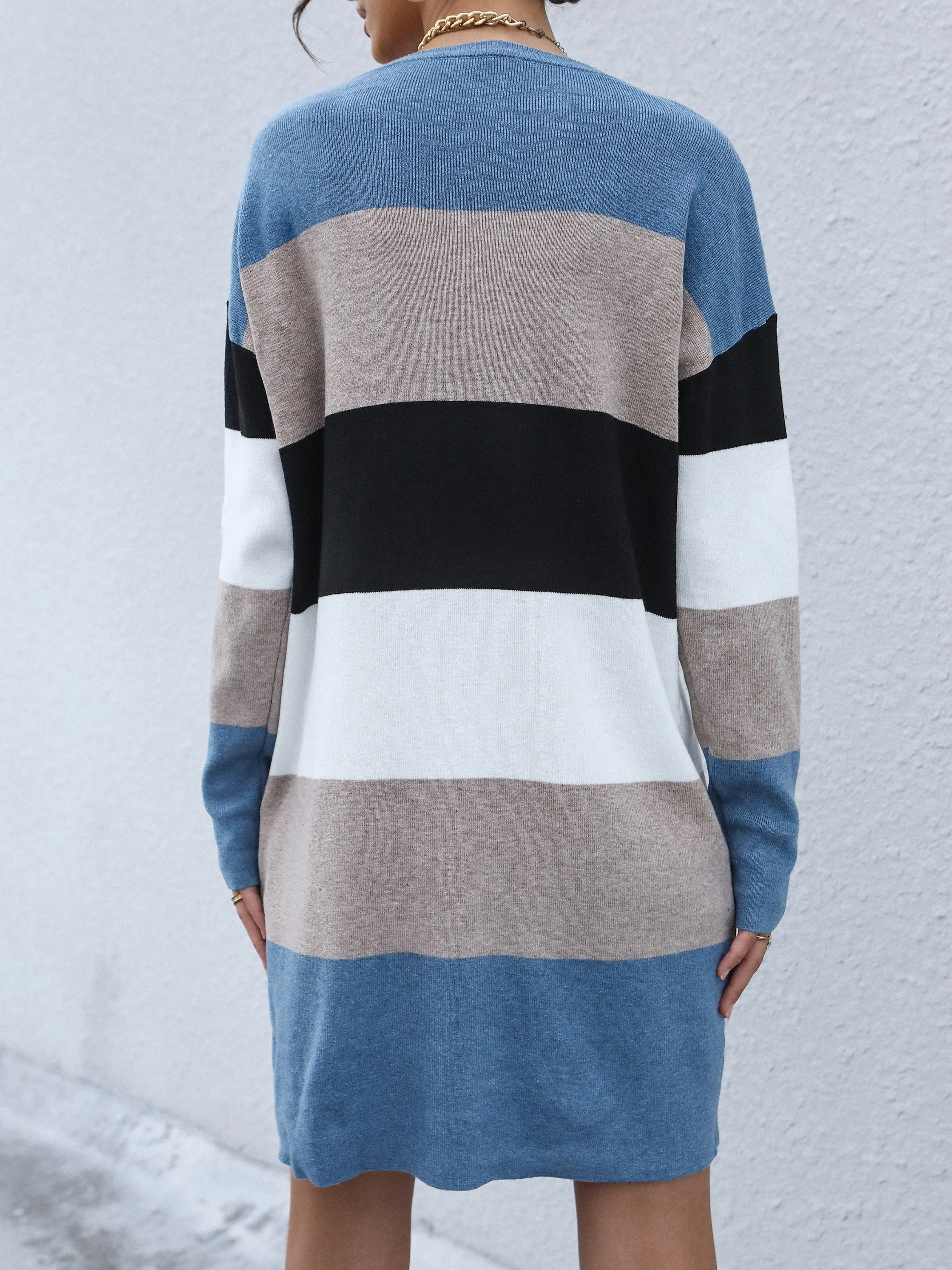 Blue Pullover wool dress - Image 2