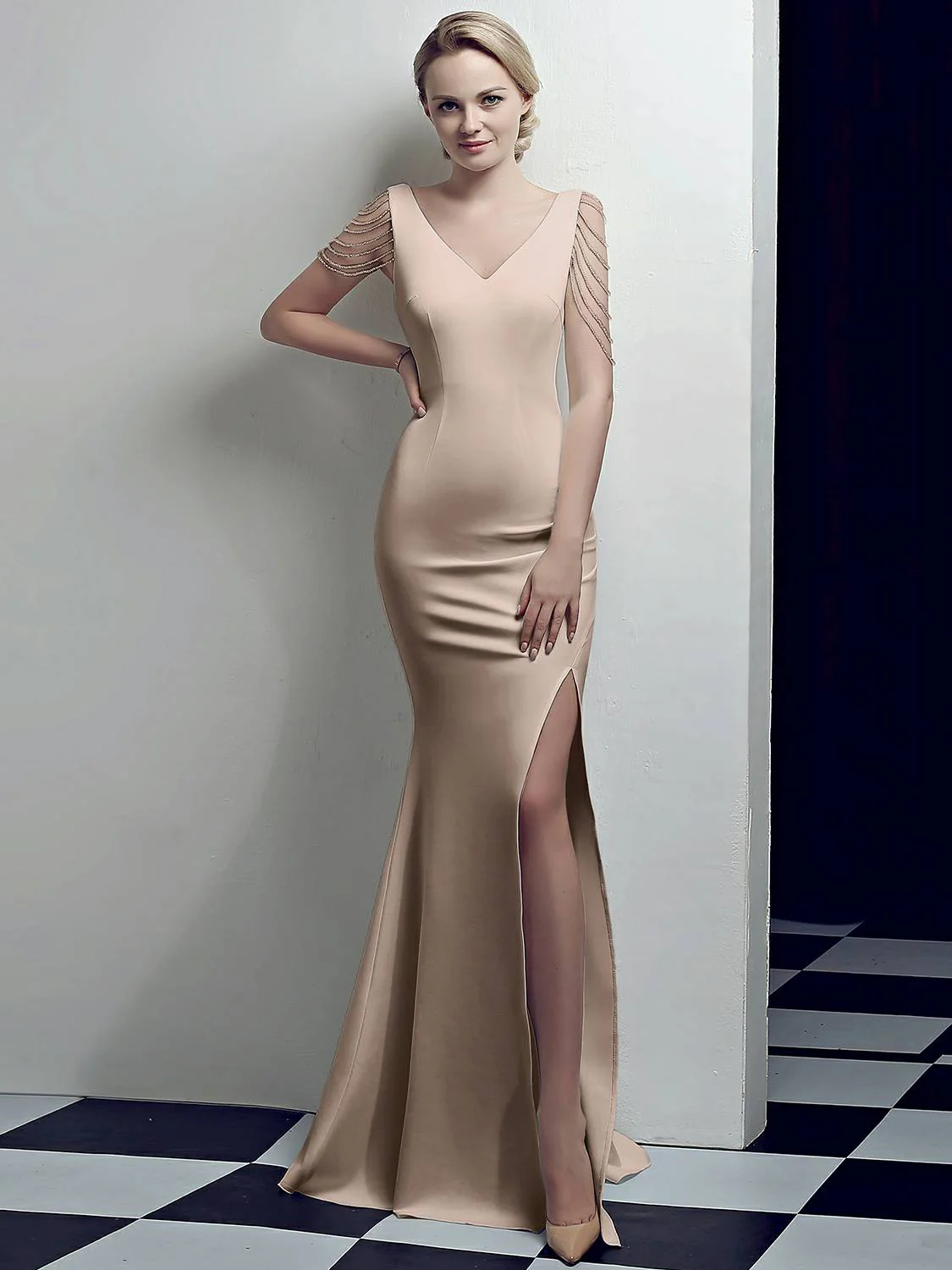 slim evening dress - Image 10