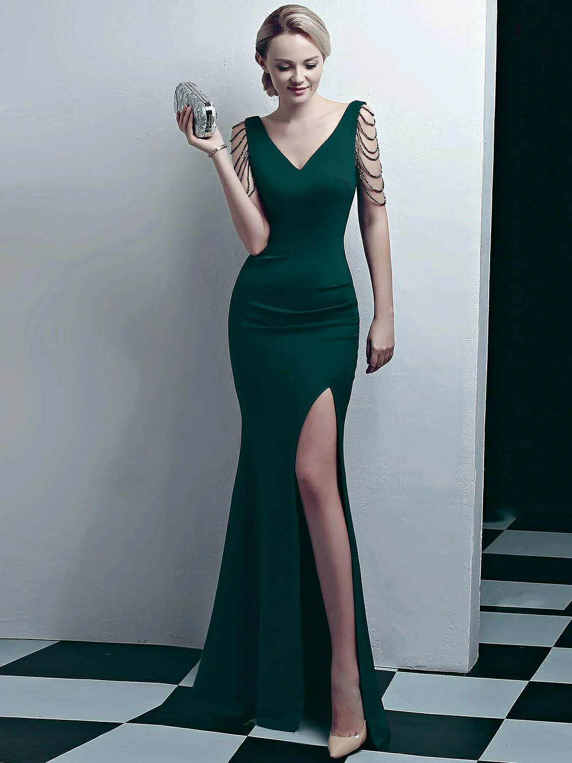 slim evening dress - Image 3
