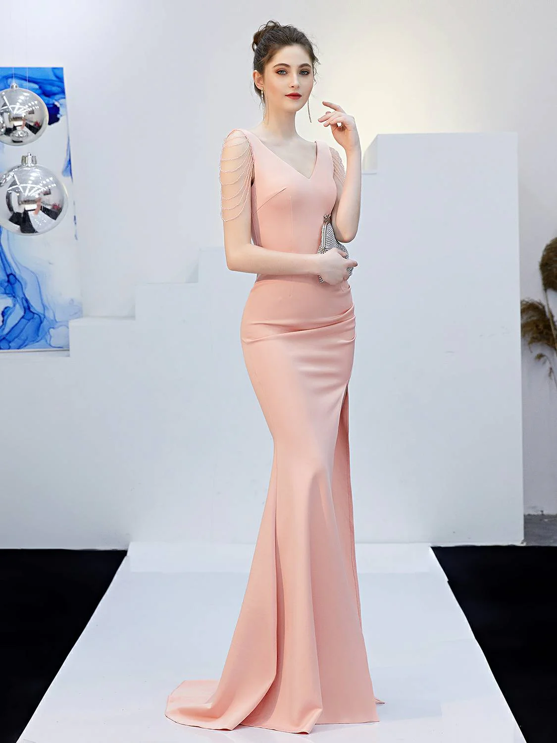 slim evening dress - Image 7
