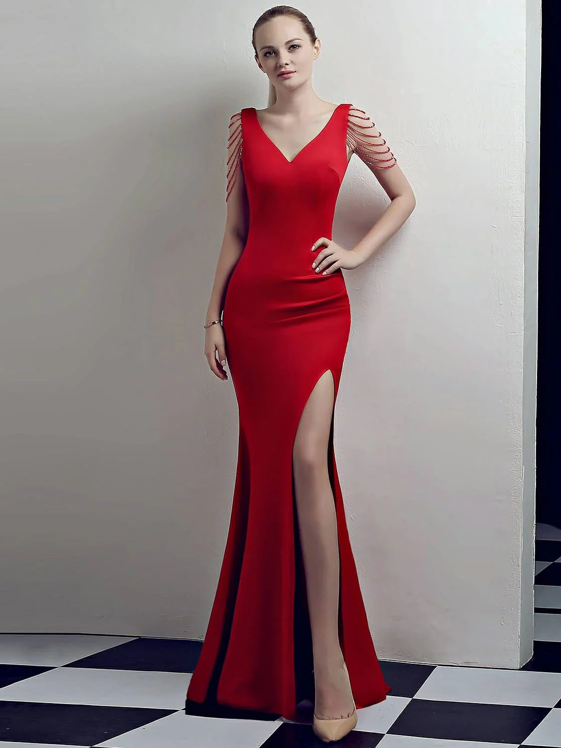 slim evening dress - Image 8