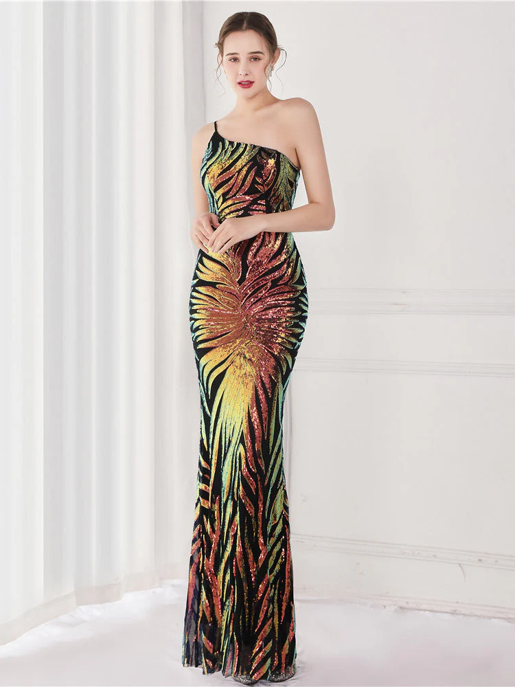 Sequin celebrity party evening dress - Image 6