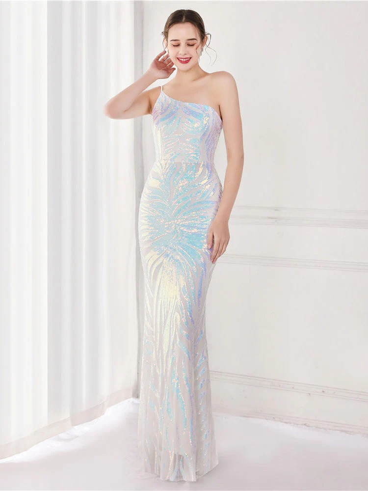 Sequin celebrity party evening dress - Image 8