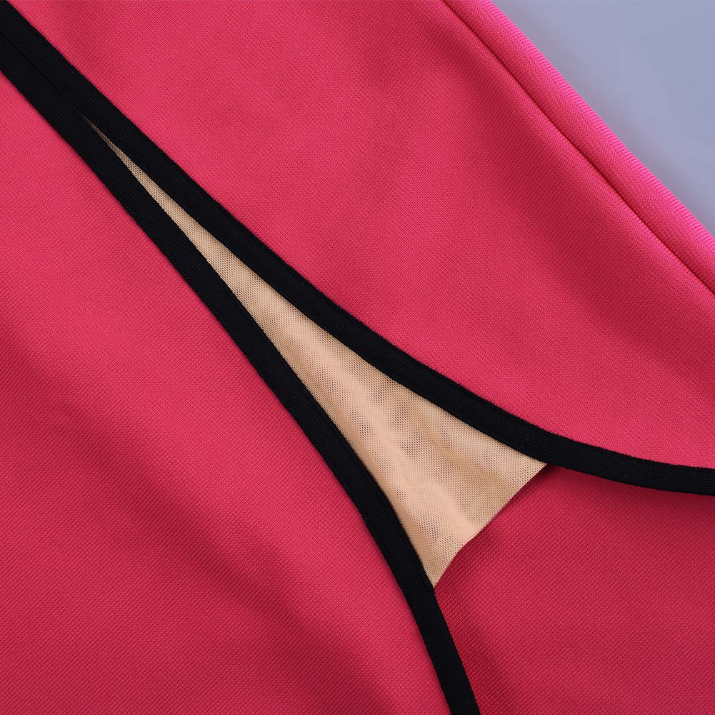 V Neck Sleeveless Mesh Mini Bandage Dress PF21102 - Image 2