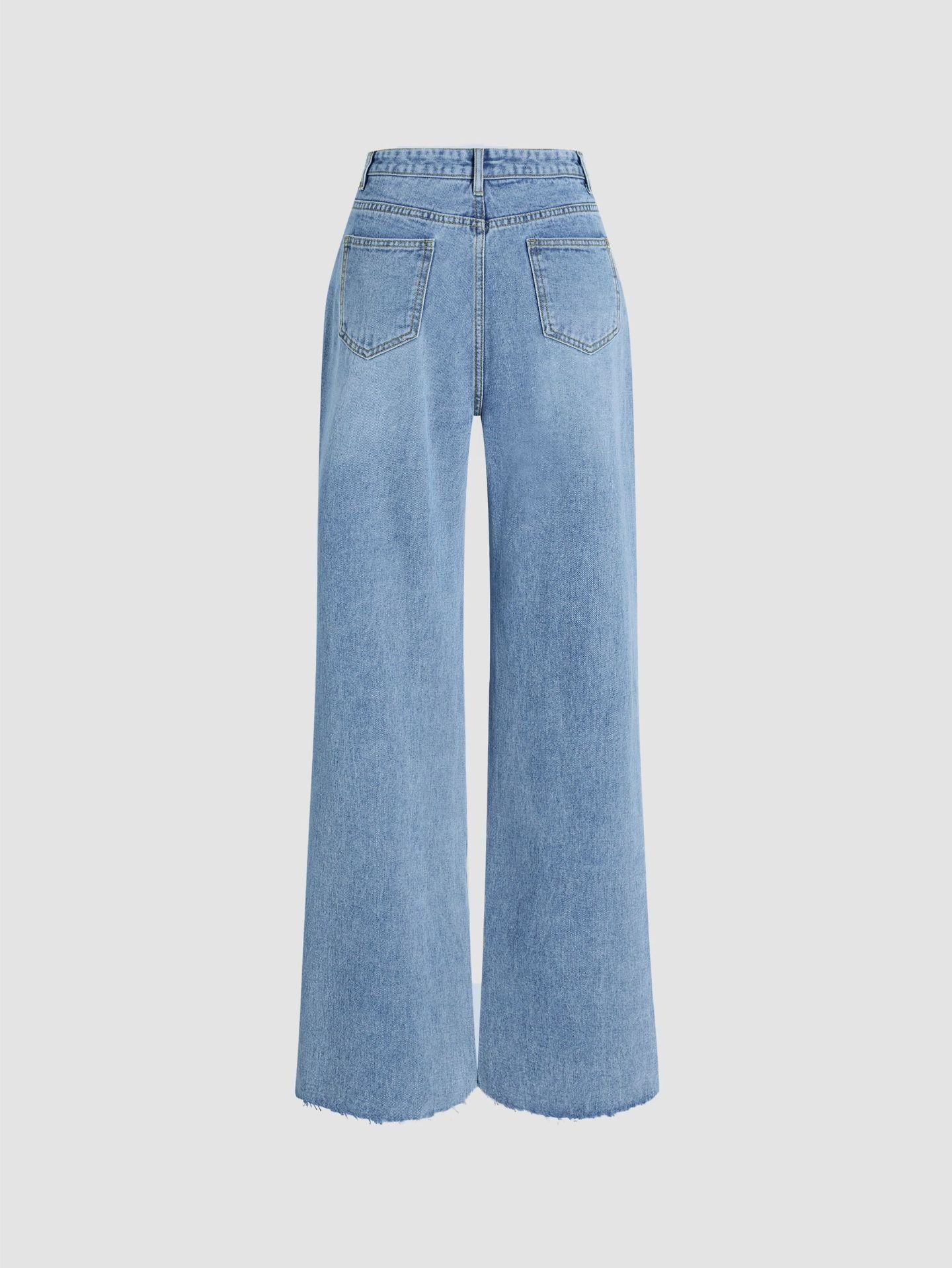 High Waist Slim Denim Trousers - Image 6
