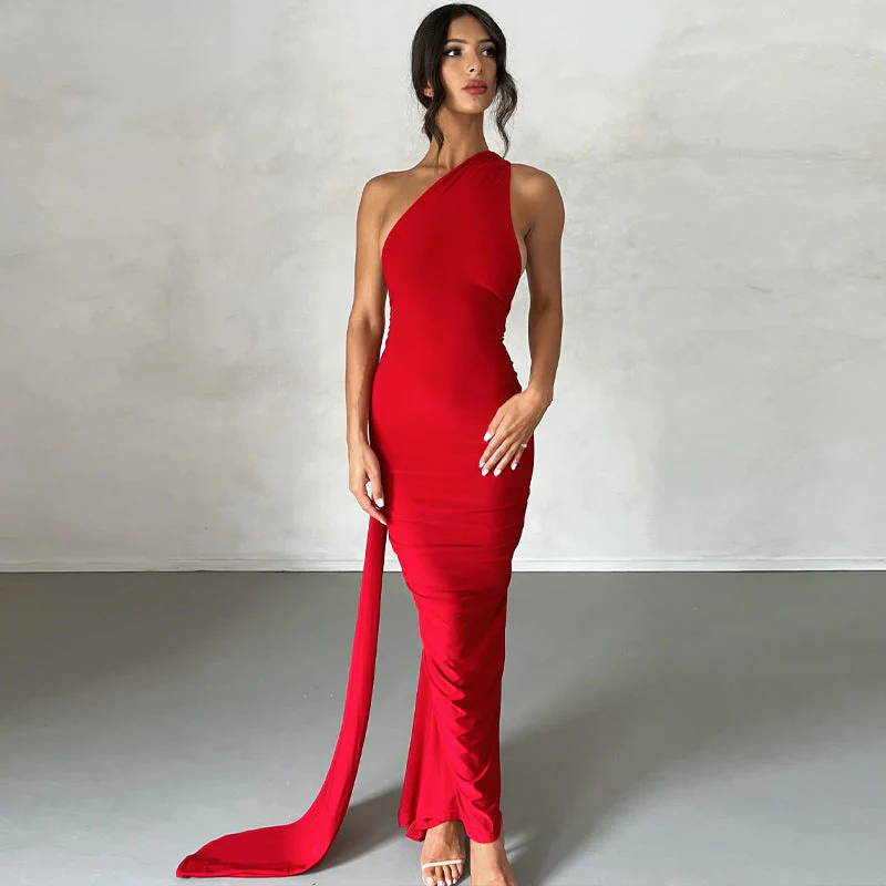 Halterneck Sleeveless Open Back Dress - Image 14