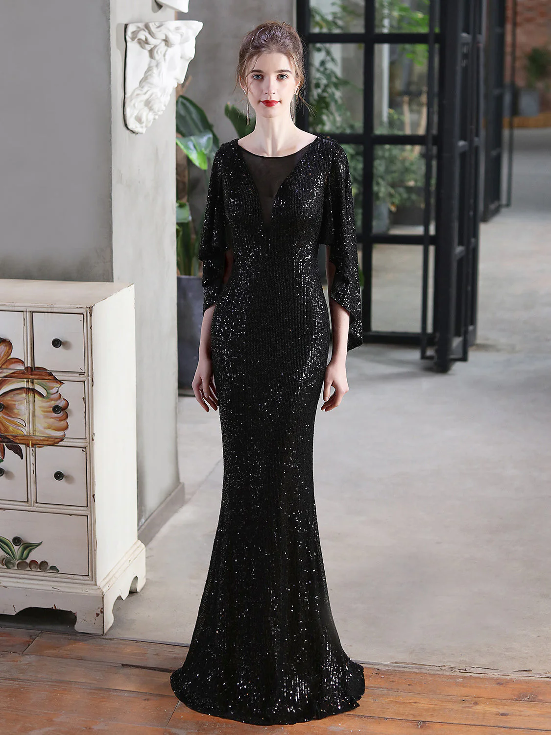 Angel wings elegant evening dress - Image 8