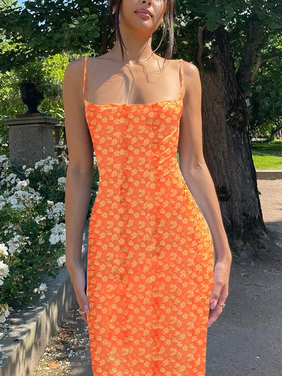 Sexy Slim Fit Strapless Floral Dress - Image 4