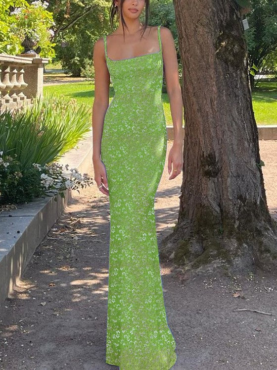 Sexy Slim Fit Strapless Floral Dress - Image 7